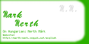 mark merth business card