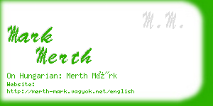 mark merth business card